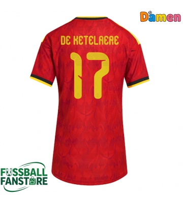 Belgien Charles De Ketelaere #17 Replik Heimtrikot Damen WM 2026 Kurzarm